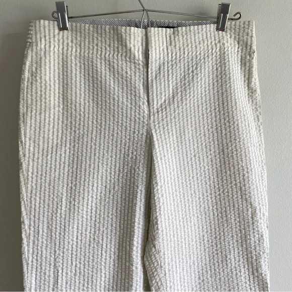 CLUB Monaco Boho Coastal Nautical Cotton Lightweight Trouser Capri Pant Size 8 - Picture 3 of 13